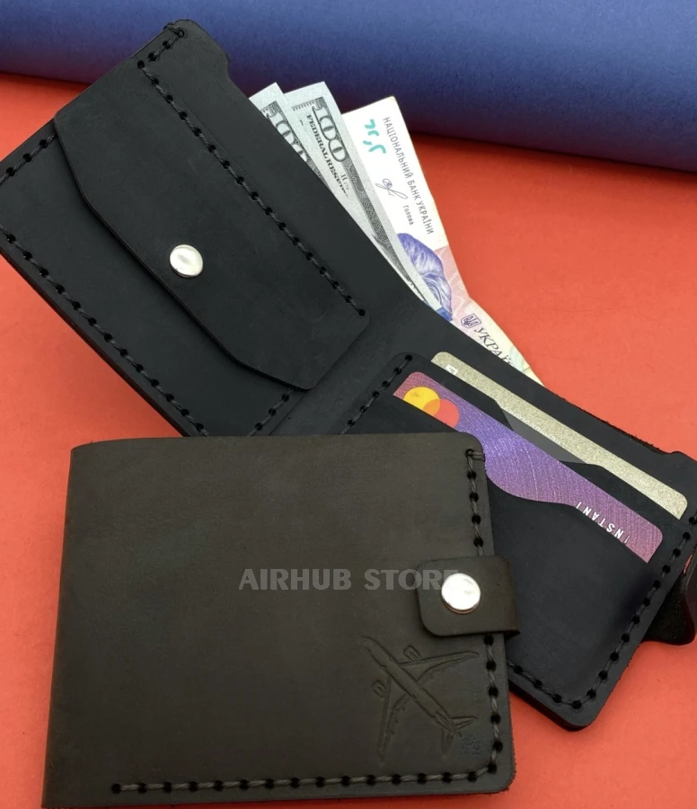 Wallet with airplane