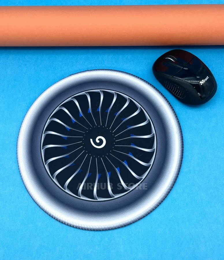 Turbine mouse pad