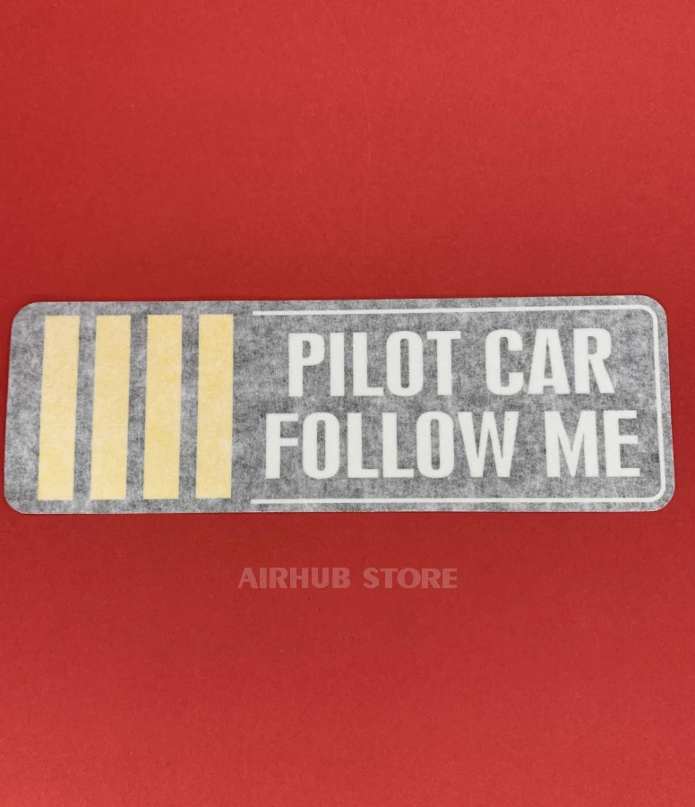 Pilot car reflective Sticker