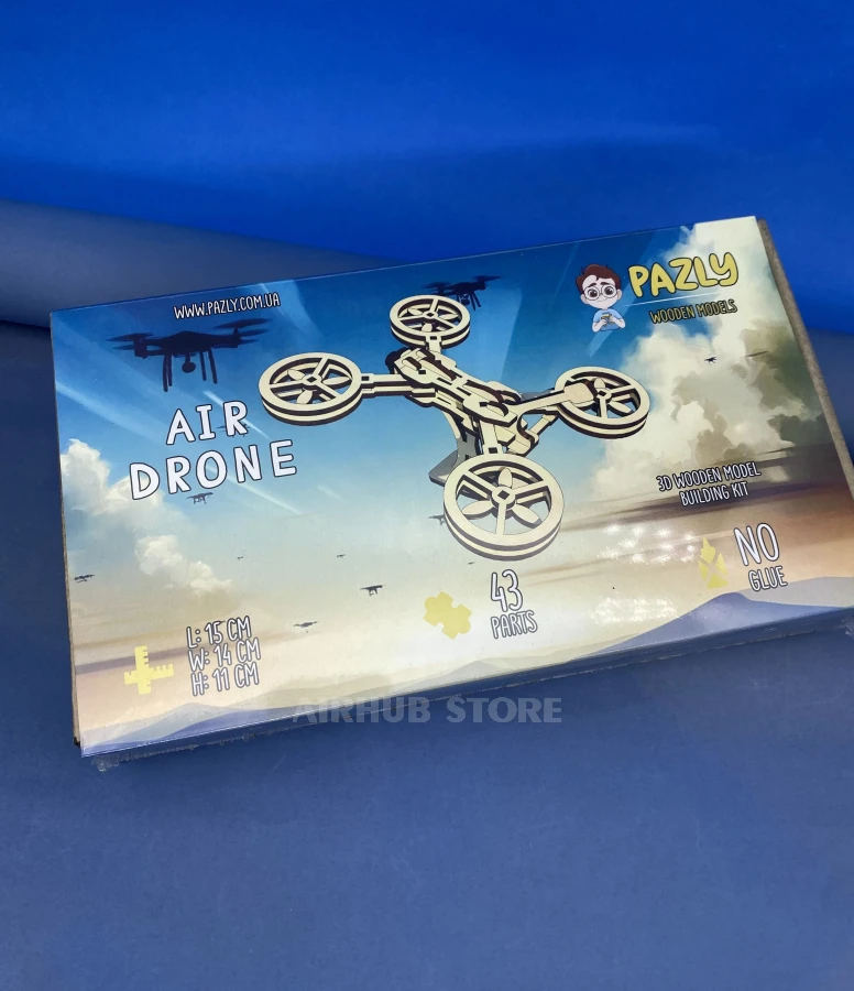 Wooden construction set drone