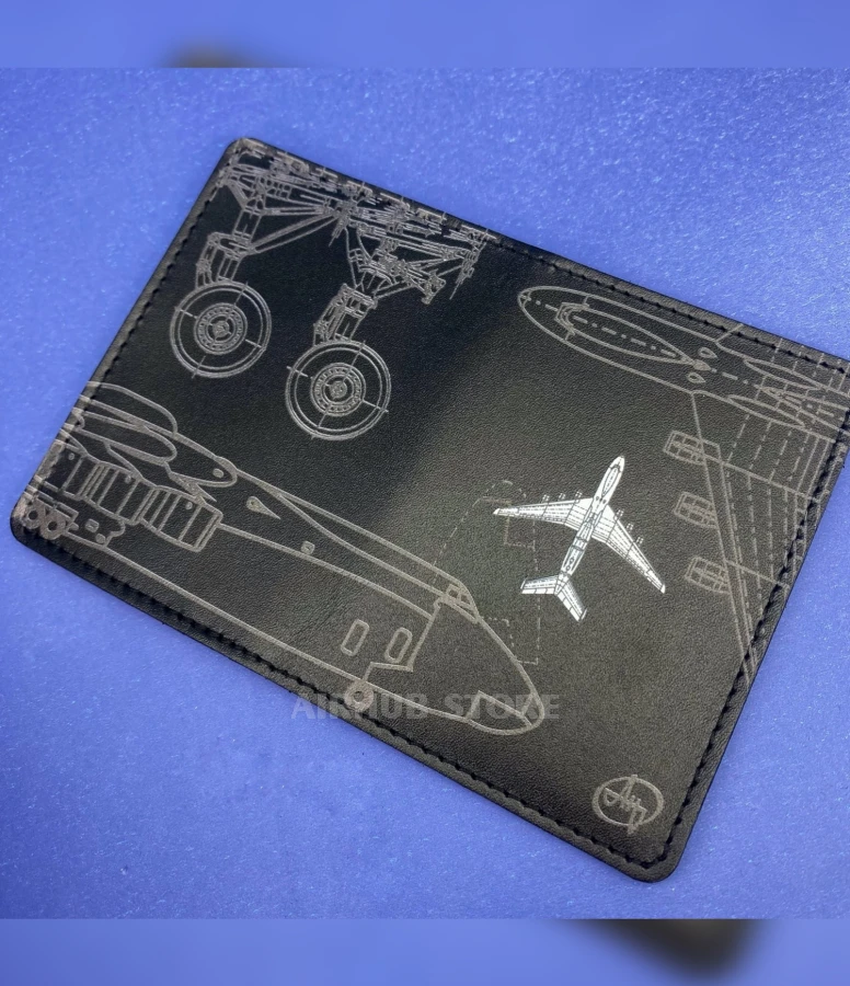 Cover for ID passport, license with An-225