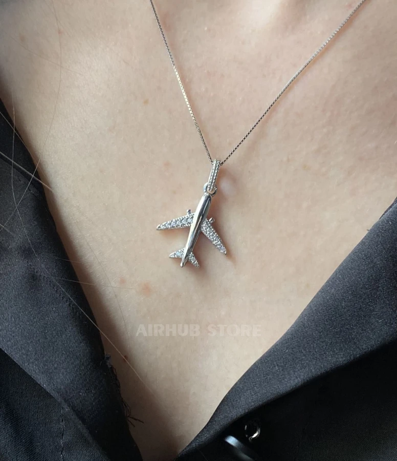 Airplane crystal Pendant