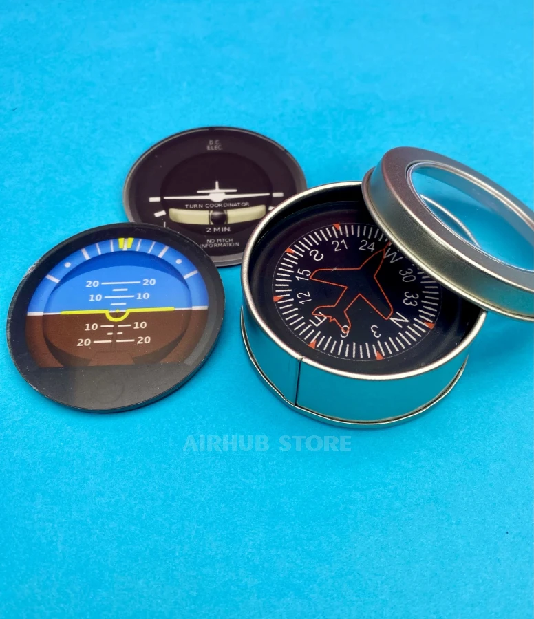 Set of aviation instrument magnets