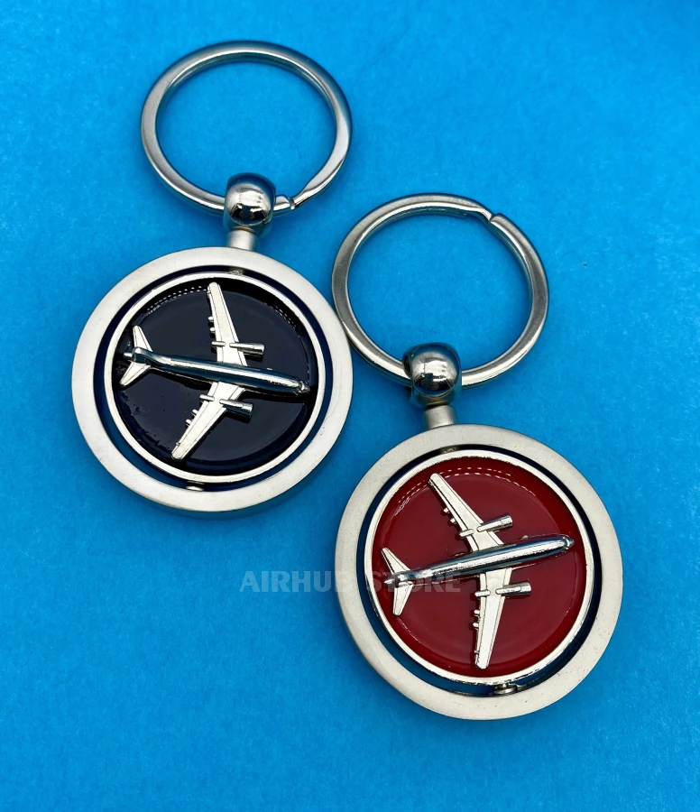 Rolled Airplane Keychain