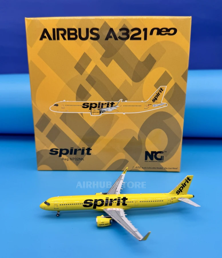 Модель самолета Airbus A321 neo Spirit 1:400