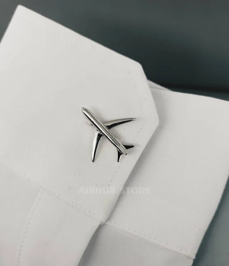 Silver Airplane Cufflinks