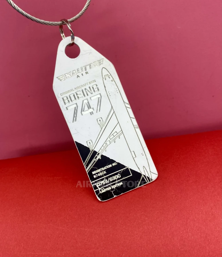 Boeing 747 Kalitta Air Keychain
