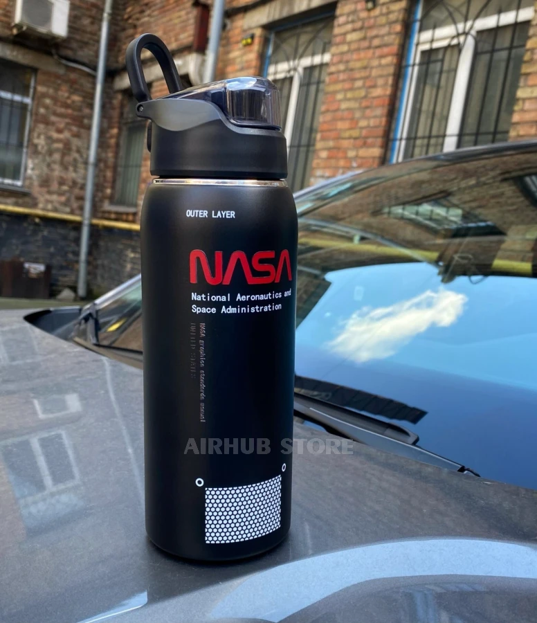NASA black Thermos
