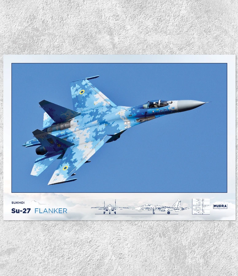 Fighter jet SU-27 Flanker Poster