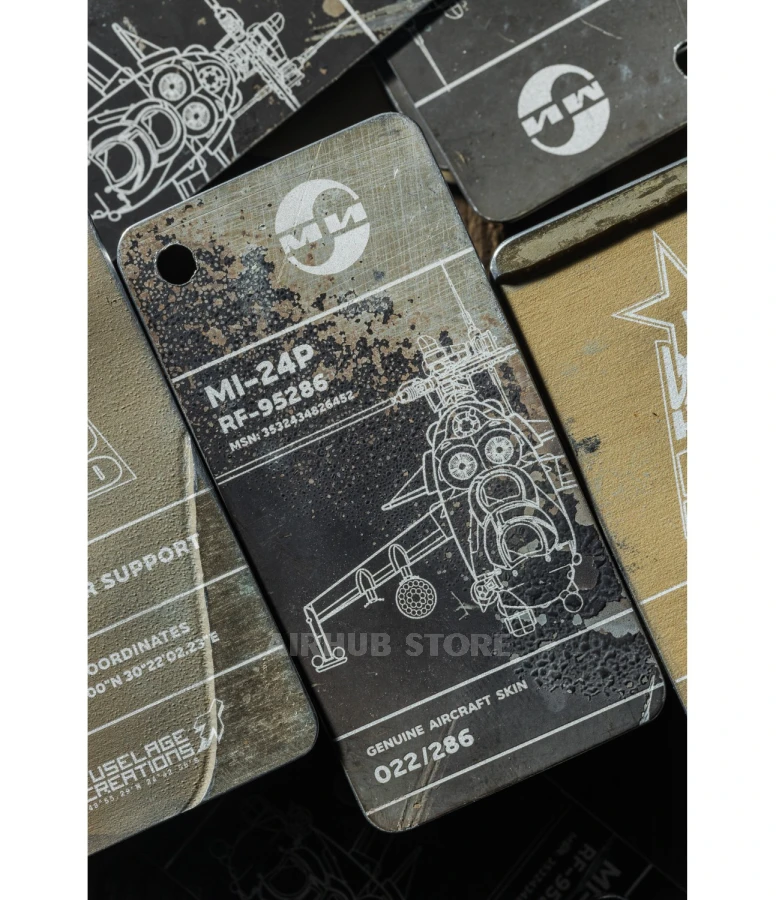 Keychain from the downed Russian Mi-24P RF-95286 32 RED