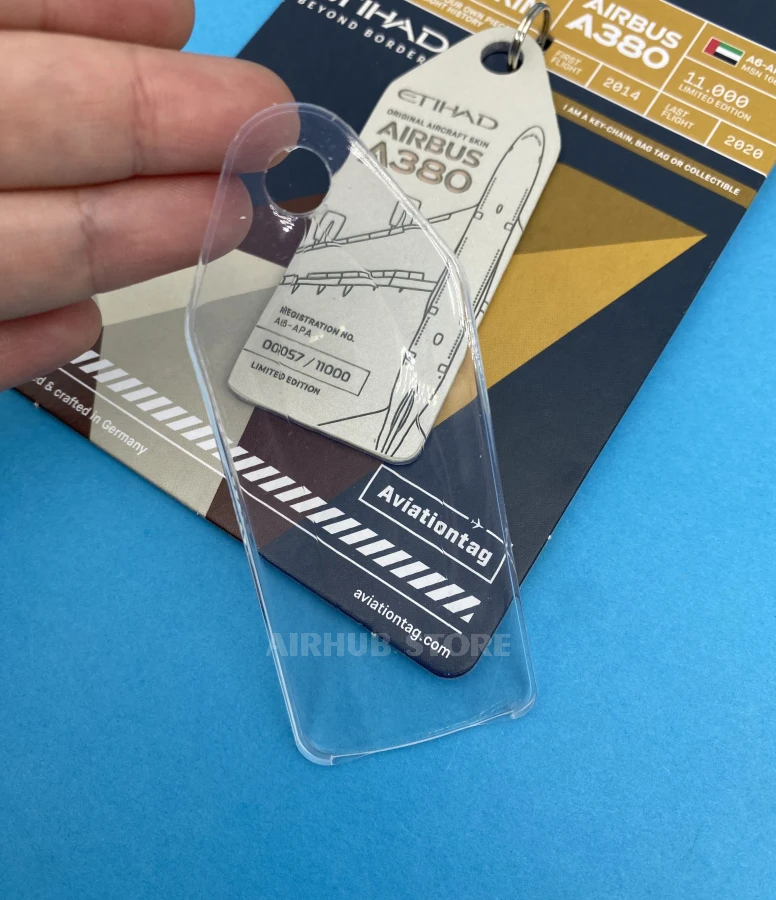 Transparent protective case Aviationtag