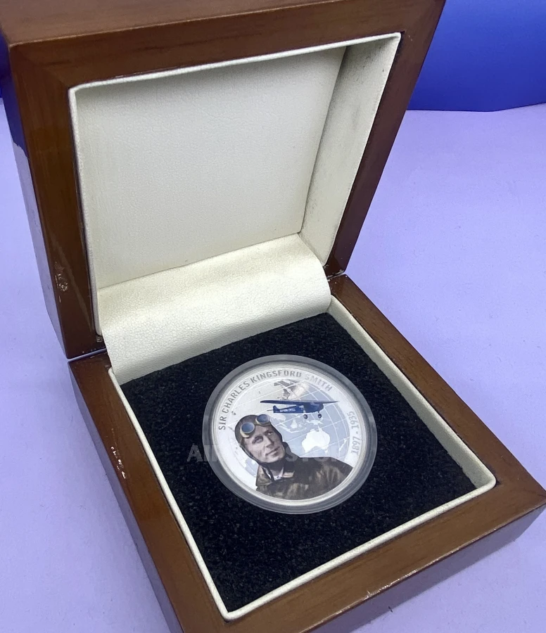 2010 Sir Charles Kingsford Smith 1oz Silver Proof Coin