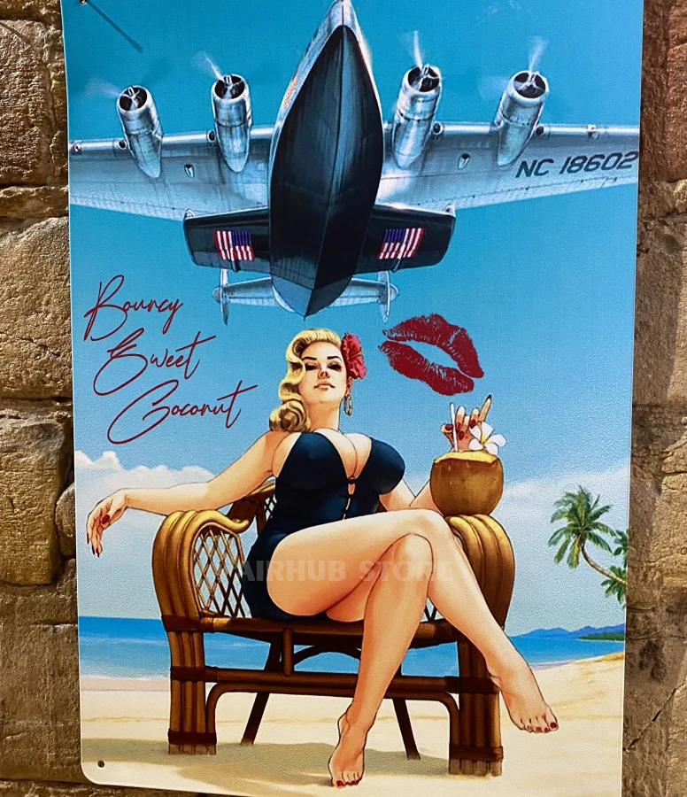 Bouncy Sweet Coconut Metal Poster