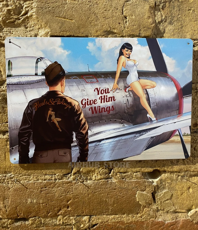 You Give Him Wings Metal Poster
