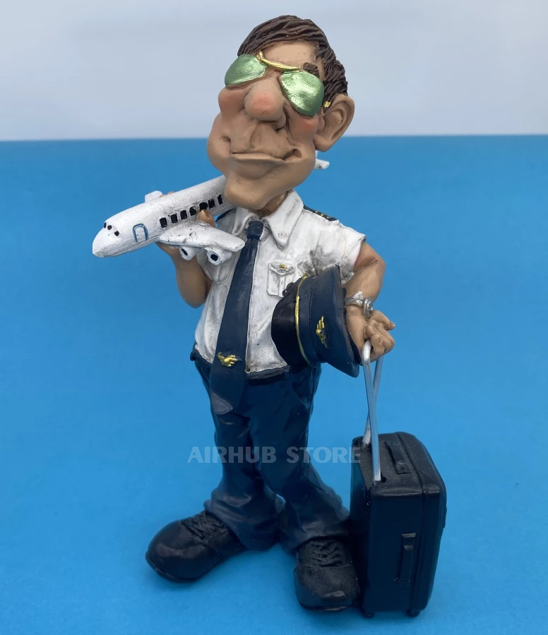 Statuette Pilot with an airplane