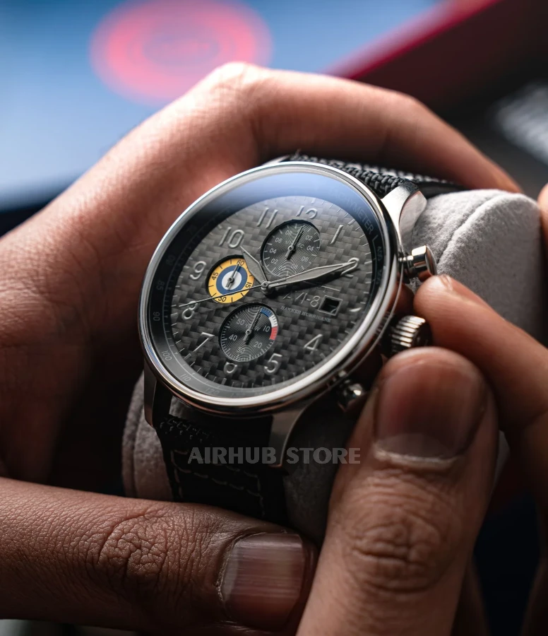 Avi-8 Classic Chronograph Carbon Fiber Black watch