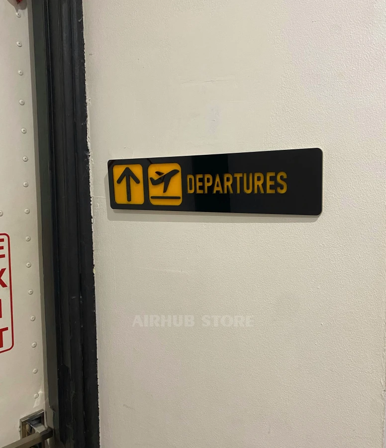 Departures Wall Sign
