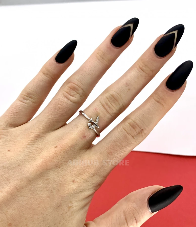 Airplane butterfly Ring