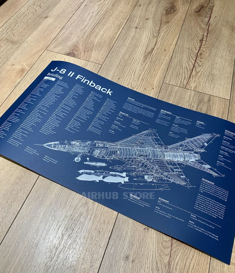 J-8 || Finback Poster Blueprint
