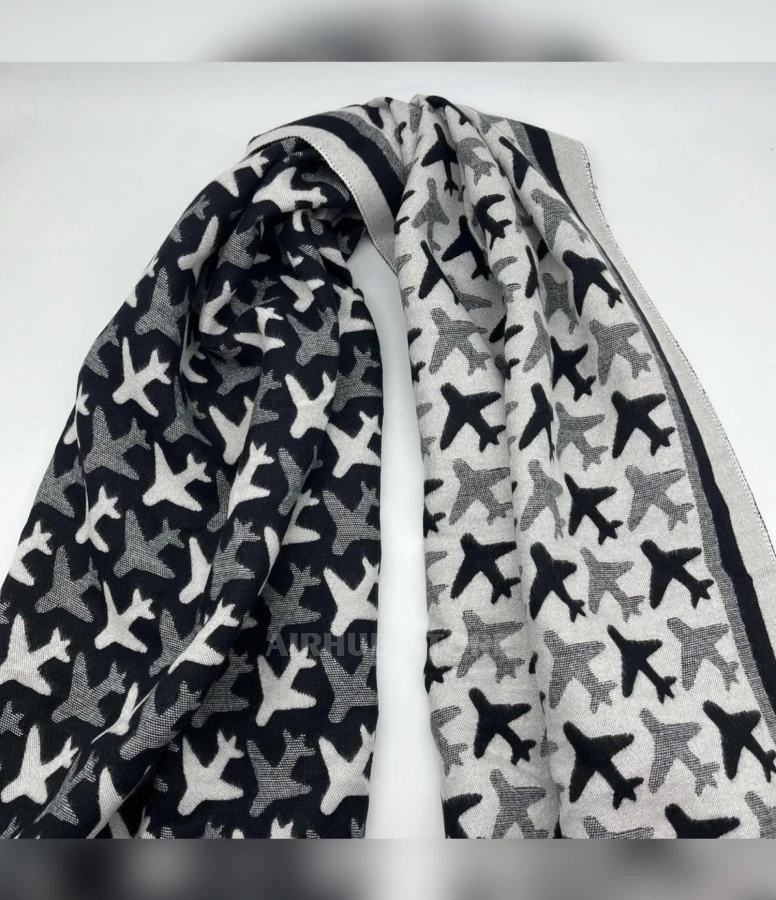 Scarf with airplanes
