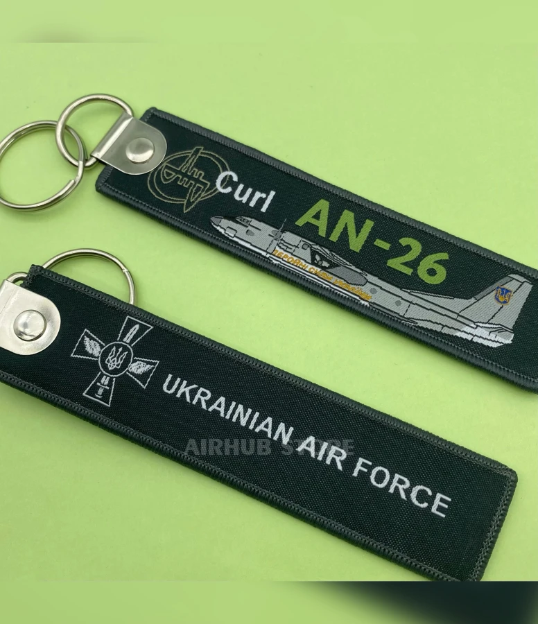 Ukrainian Air Force An-26 Curl Keychain