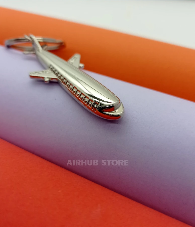 Elongated plane Keychain