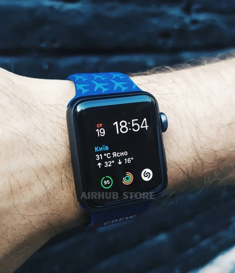 Silicone strap CREW for Apple Watch