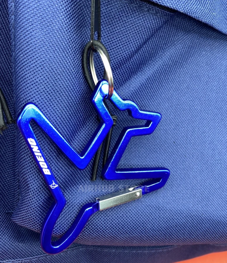 Boeing aircraft carabiner Keychain