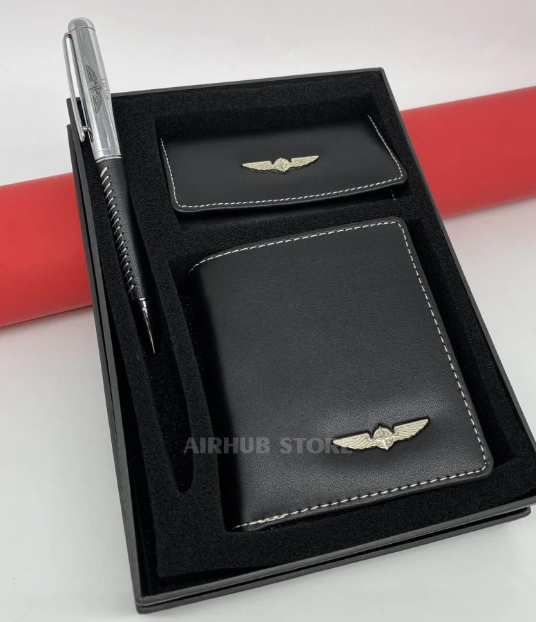 Gift Set Wallet, Pen and Key Holder