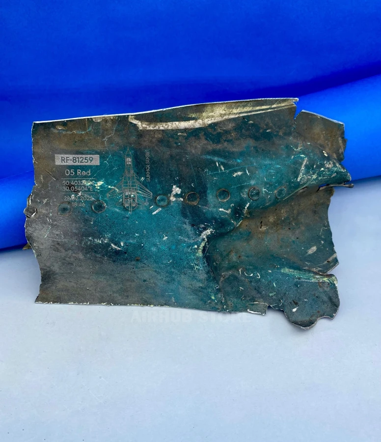 Part of the downed Russian Su-34 aircraft (22*16 cm)