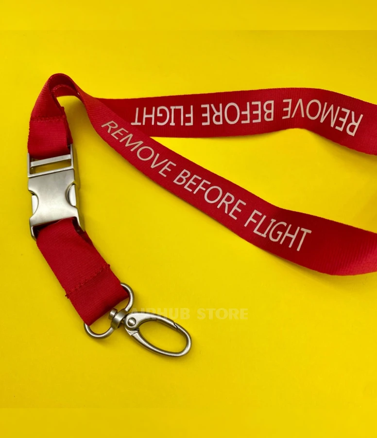Remove Before Flight red Lanyard