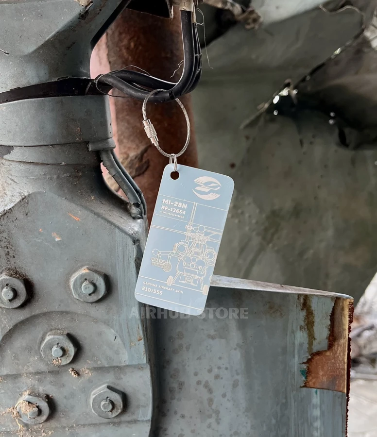 Keychain from the downed Russian Mi-28N RF-13654