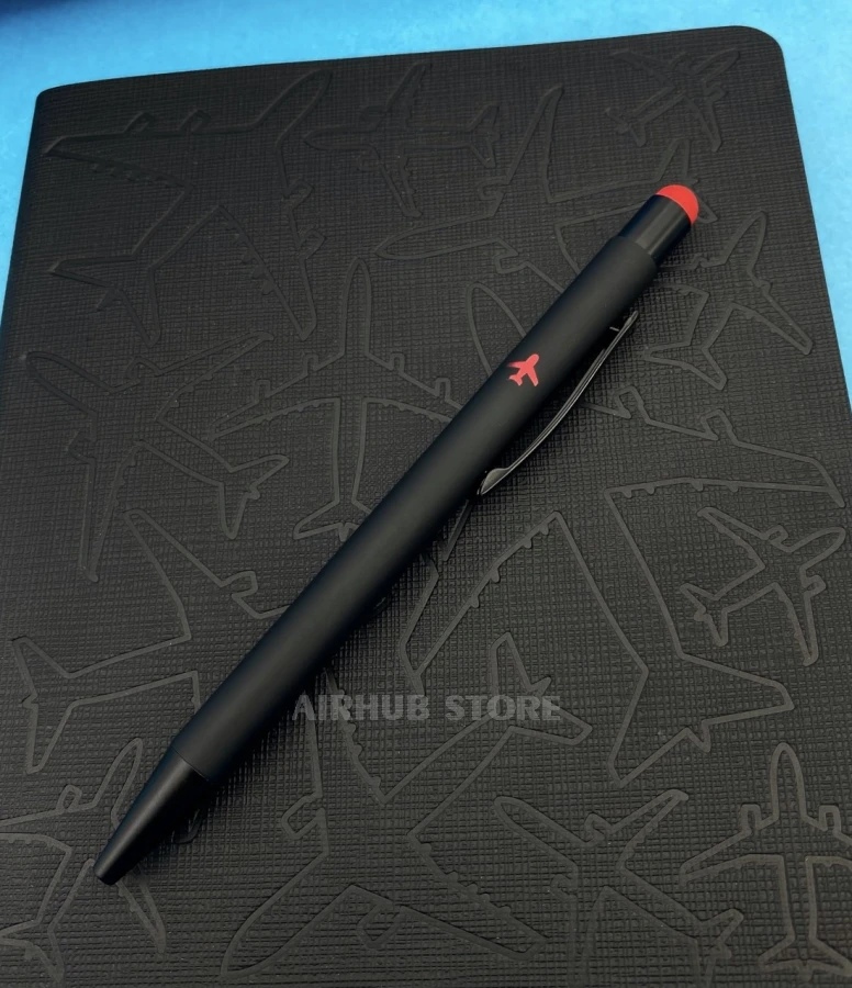 Pen with an airplane