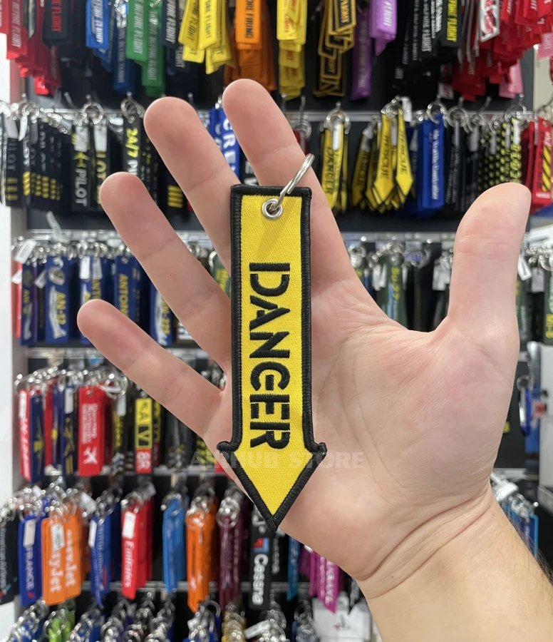 Danger Keychain