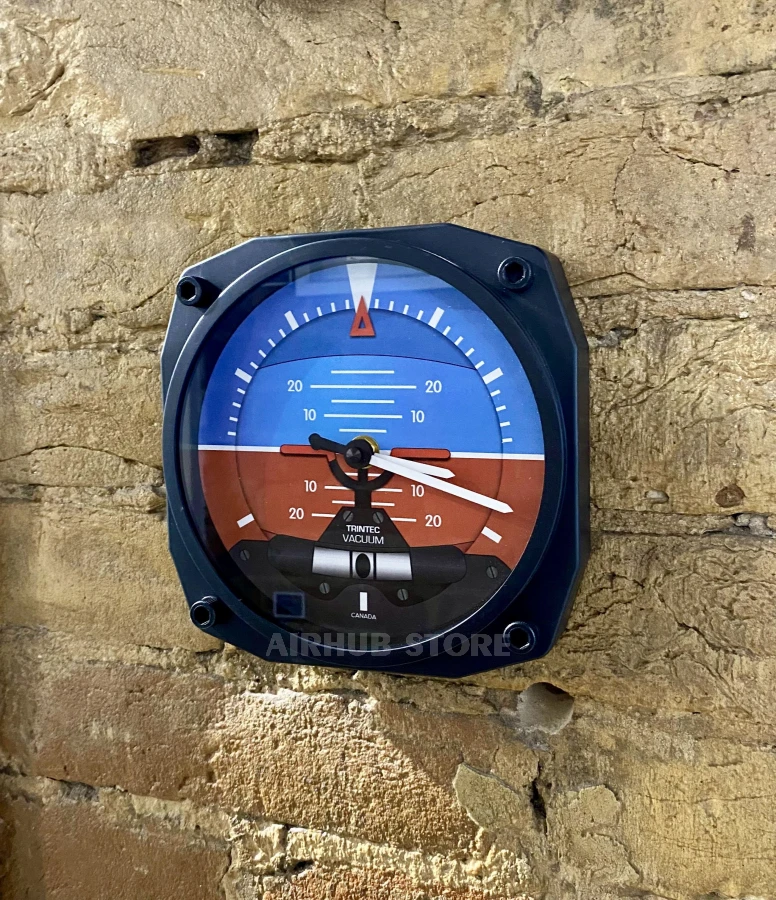 Modern Artificial Horizon Instrument Style Clock