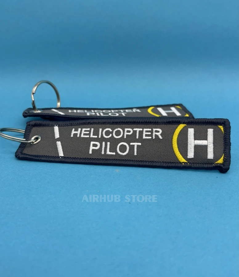 Helicopter Pilot Keychain