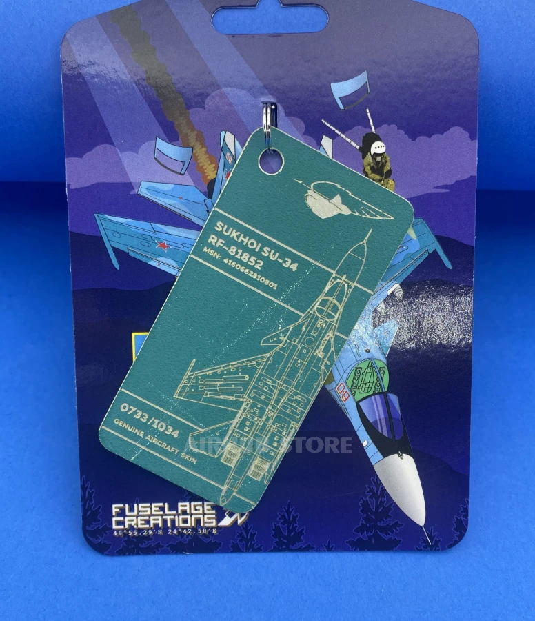 Keychain from the downed Russian Su-34 RF-81852