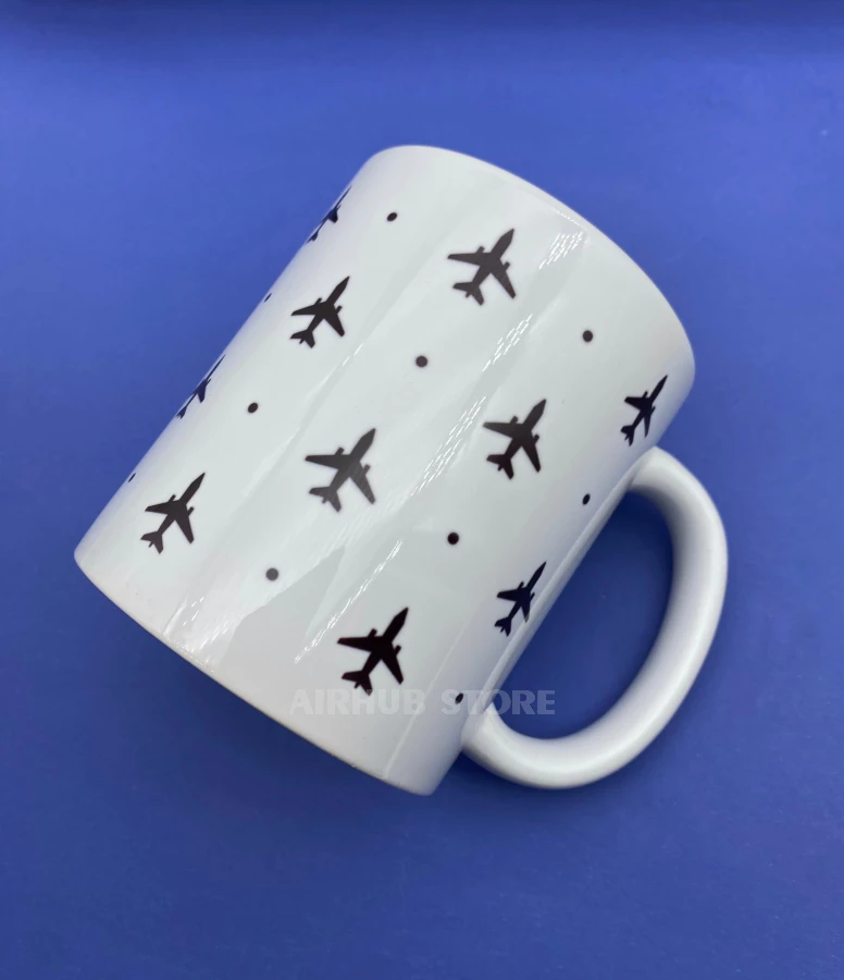 Cup with airplanes
