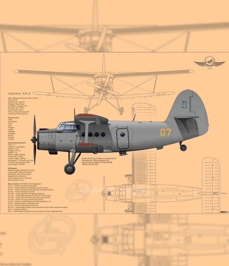 Antonov AN-2 airplane Poster